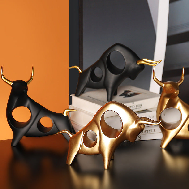 Skyward Abstract Bull Sculpture