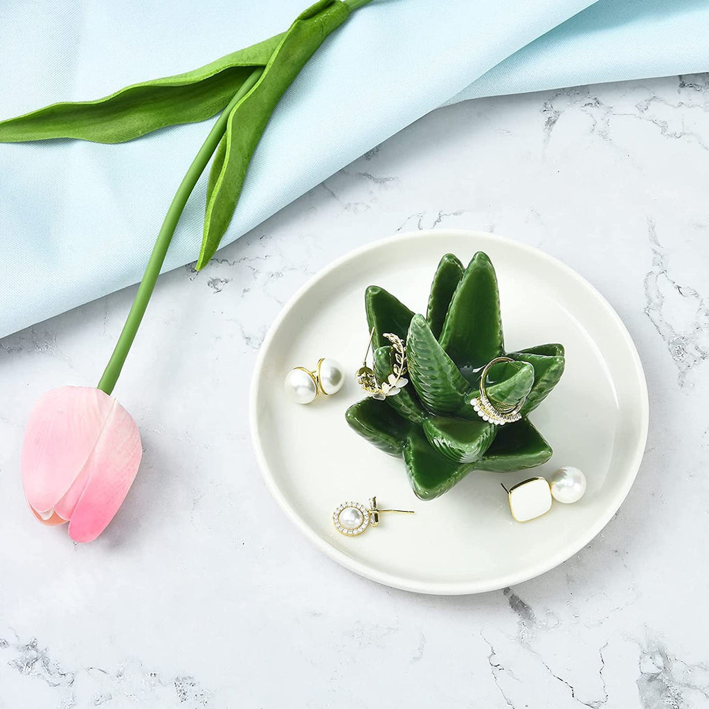 Ceramic Cactus Jewel Tray