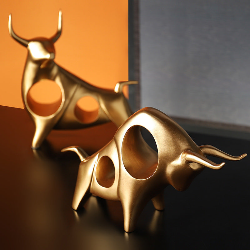 Skyward Abstract Bull Sculpture