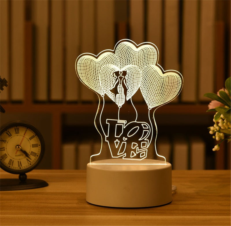 3D Illusion LED Night Light