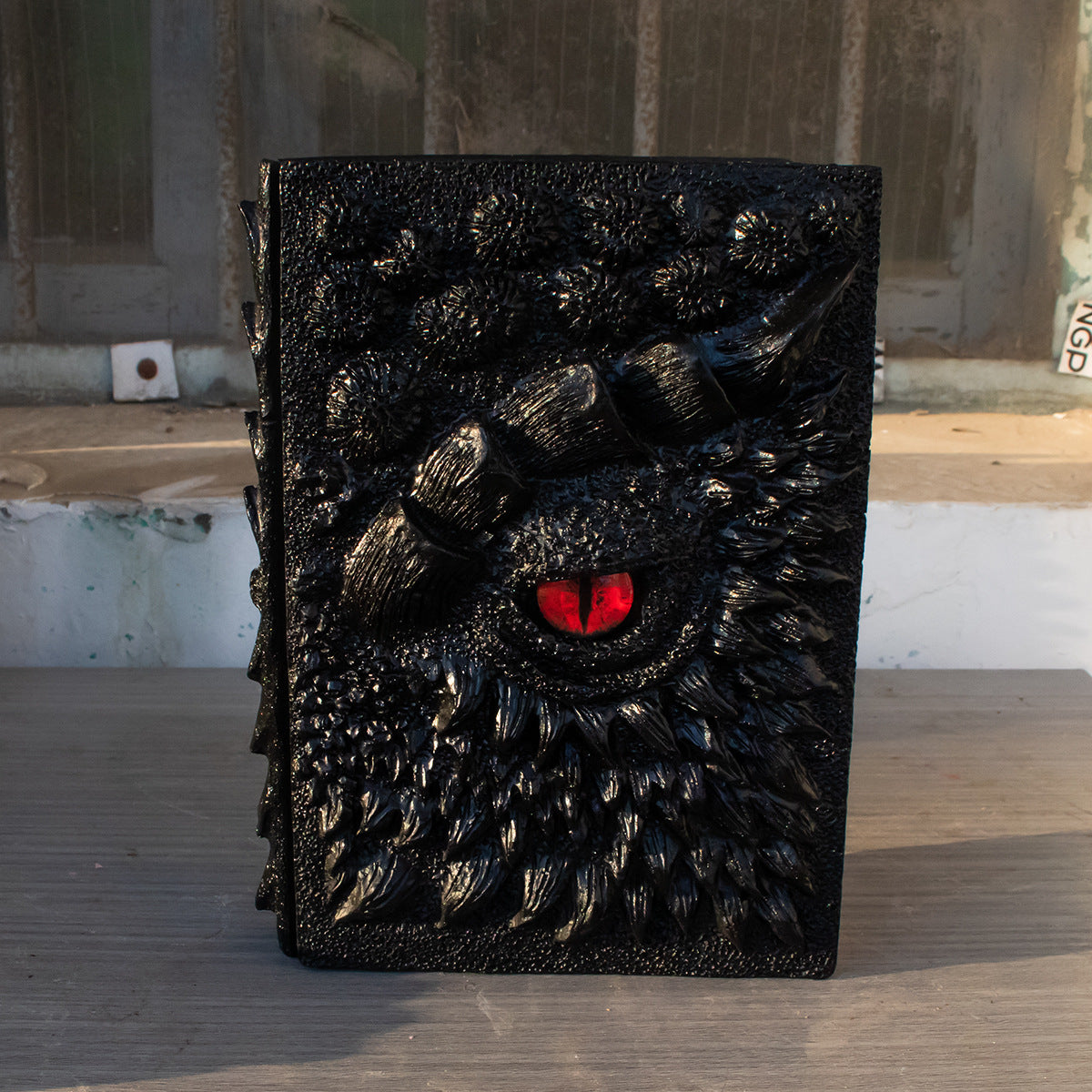 Resin DragonEye Book Sculpture