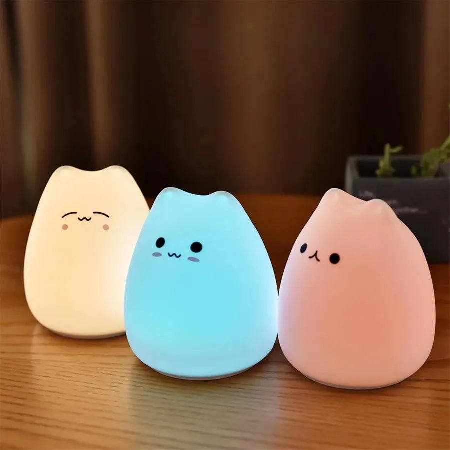 Touch-Activated Cat Night Light