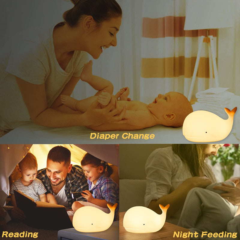 Rechargeable Whale Night Light
