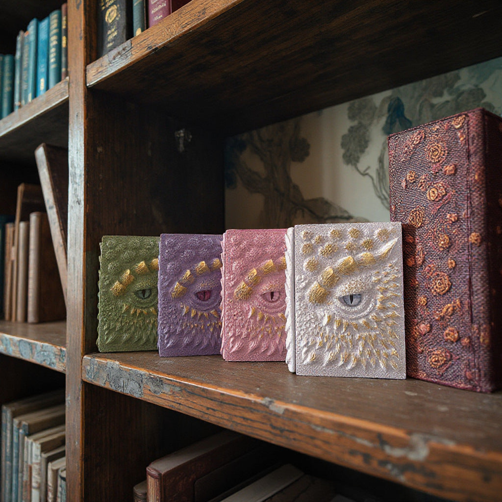 Resin DragonEye Book Sculpture