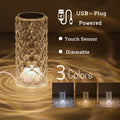 Crystal Rose Touch Lamp