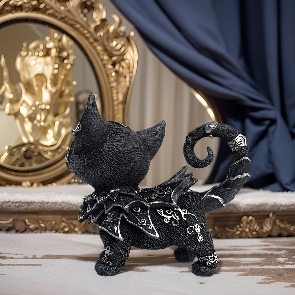 Minimalist Black Cat Figurine