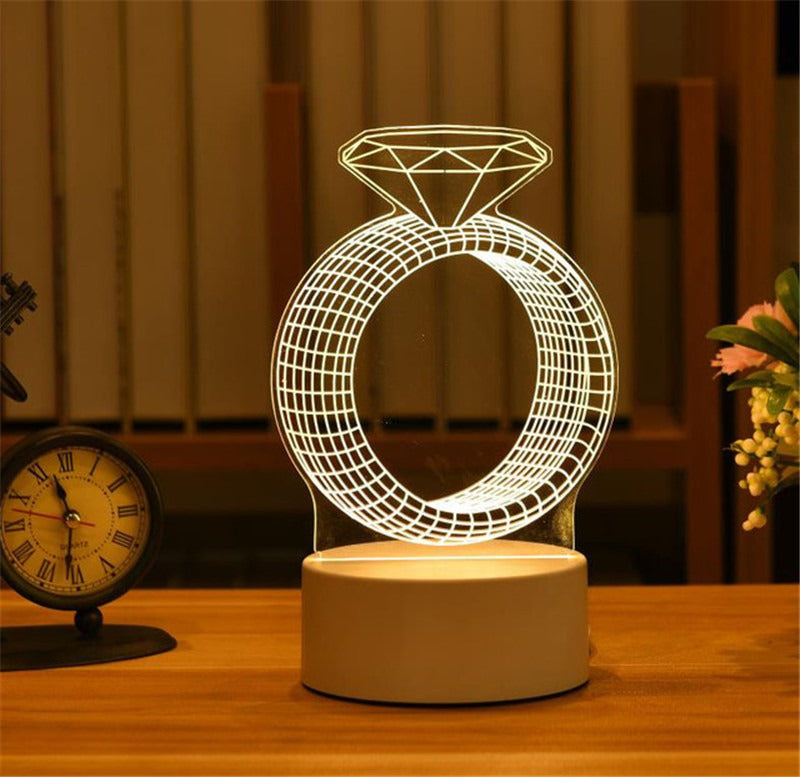 3D Illusion LED Night Light