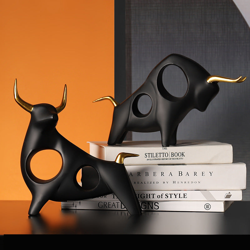Skyward Abstract Bull Sculpture