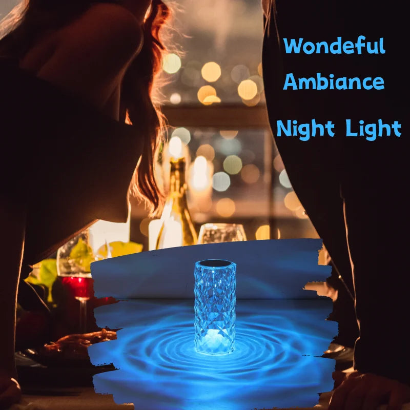 Crystal Rose Touch Lamp