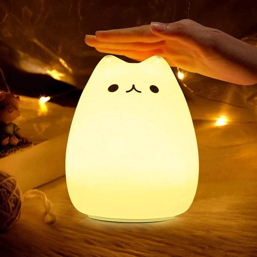 Touch-Activated Cat Night Light