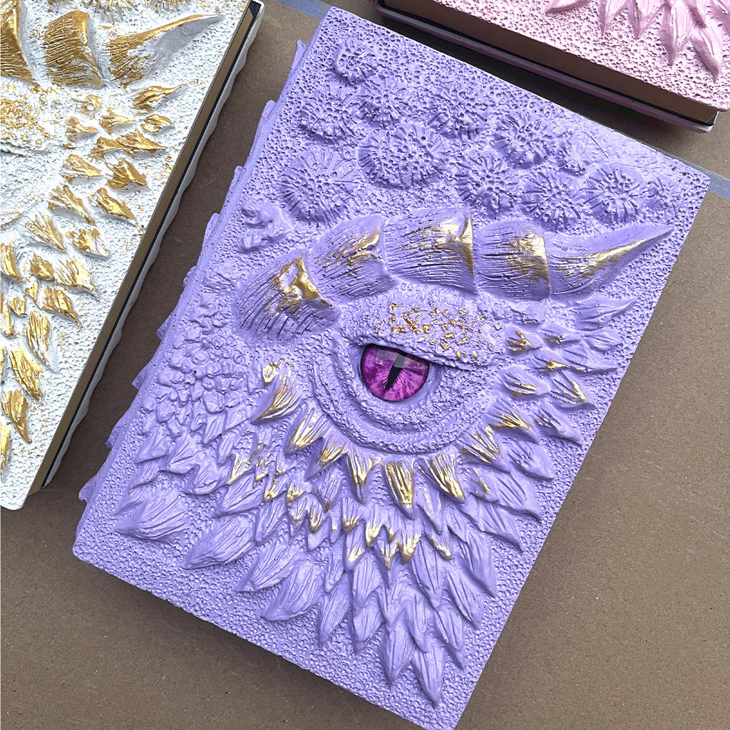 Resin DragonEye Book Sculpture