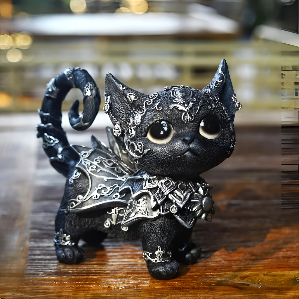 Minimalist Black Cat Figurine