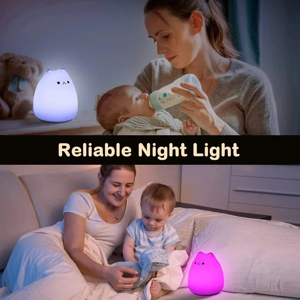Touch-Activated Cat Night Light