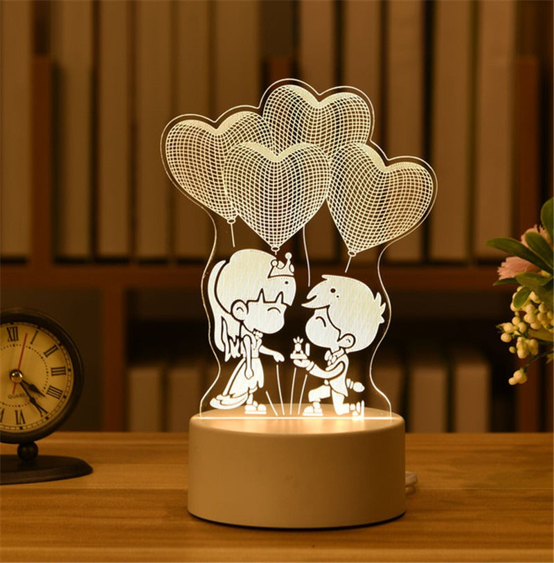 3D Illusion LED Night Light