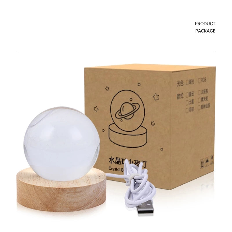 Starlight Crystal Ball Lamp
