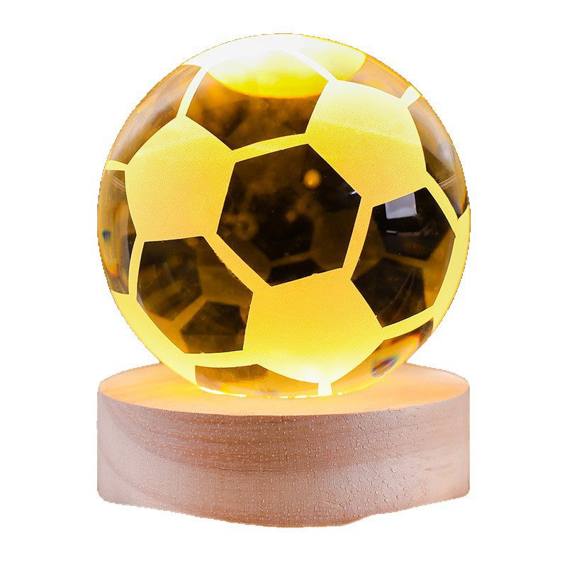 3D Engraved Sports Ball Lamp