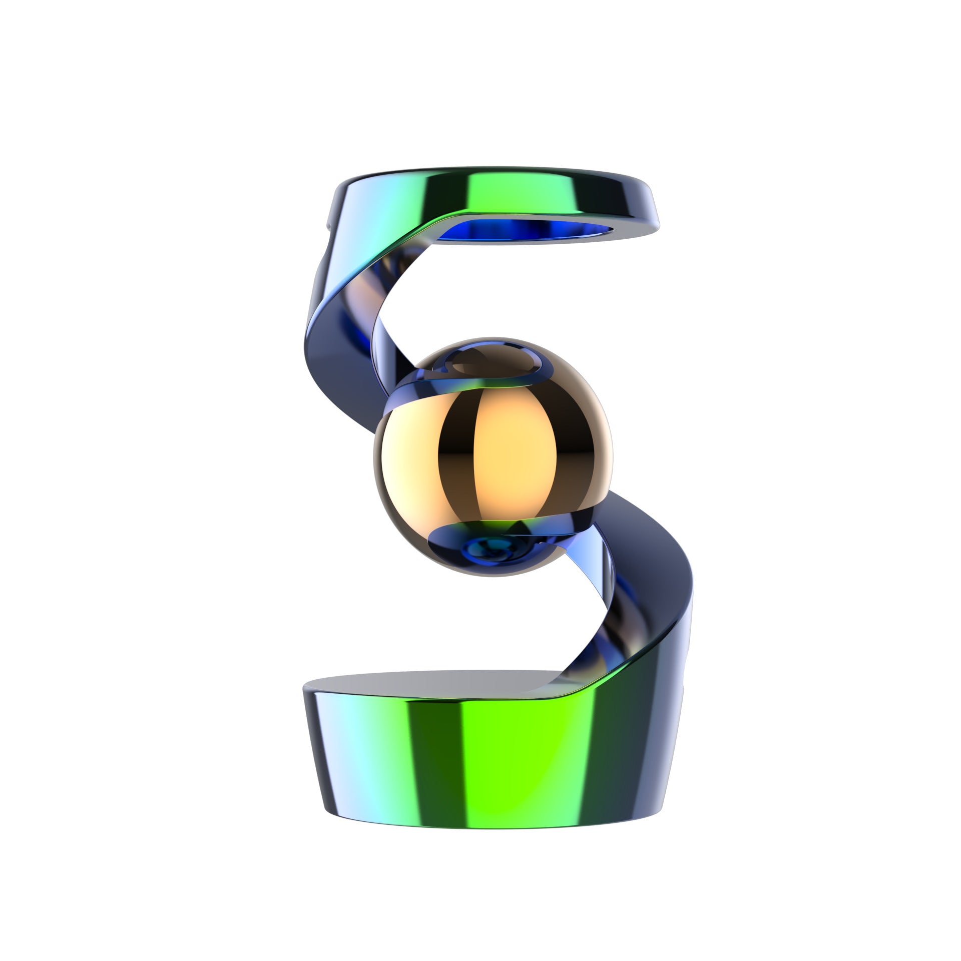 Orbit Kinetic Desk Gyroscope