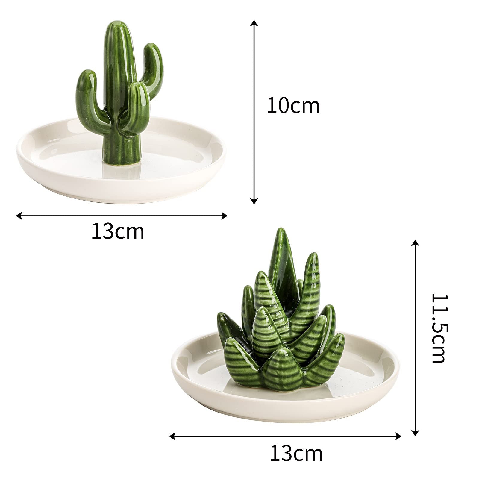 Ceramic Cactus Jewel Tray