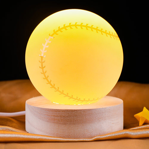 3D Engraved Sports Ball Lamp