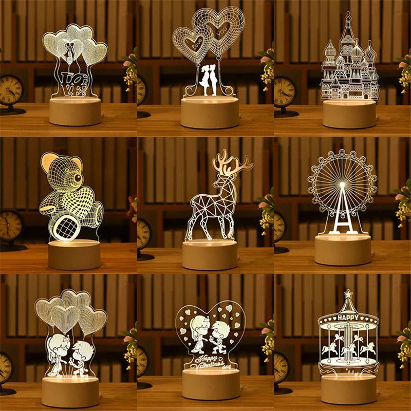 3D Illusion LED Night Light