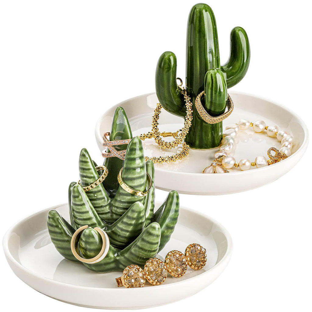 Ceramic Cactus Jewel Tray