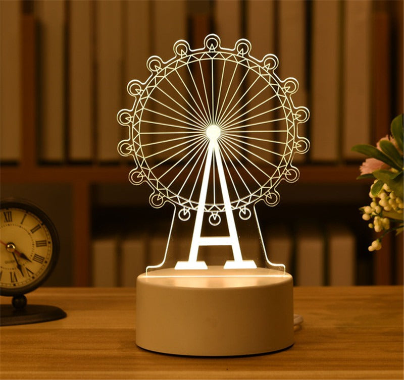 3D Illusion LED Night Light