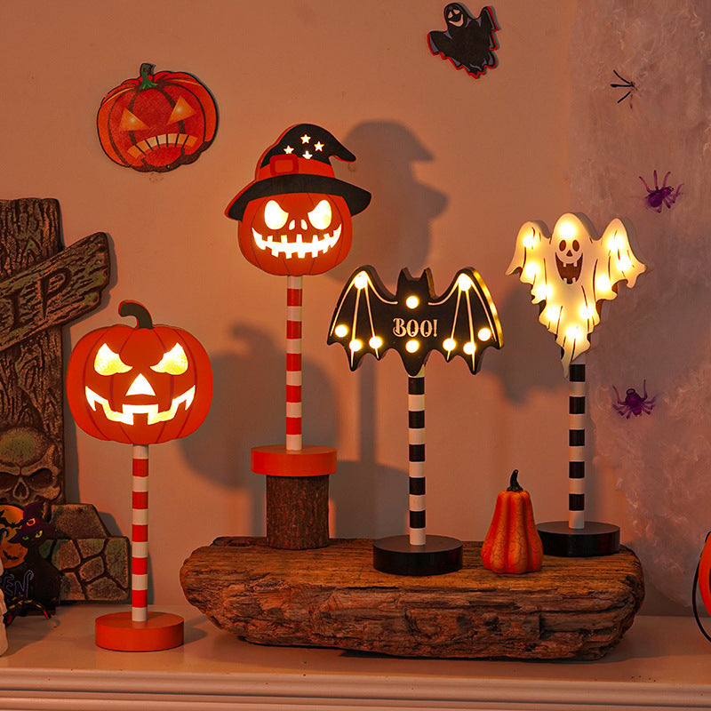 Wooden Halloween Night Light