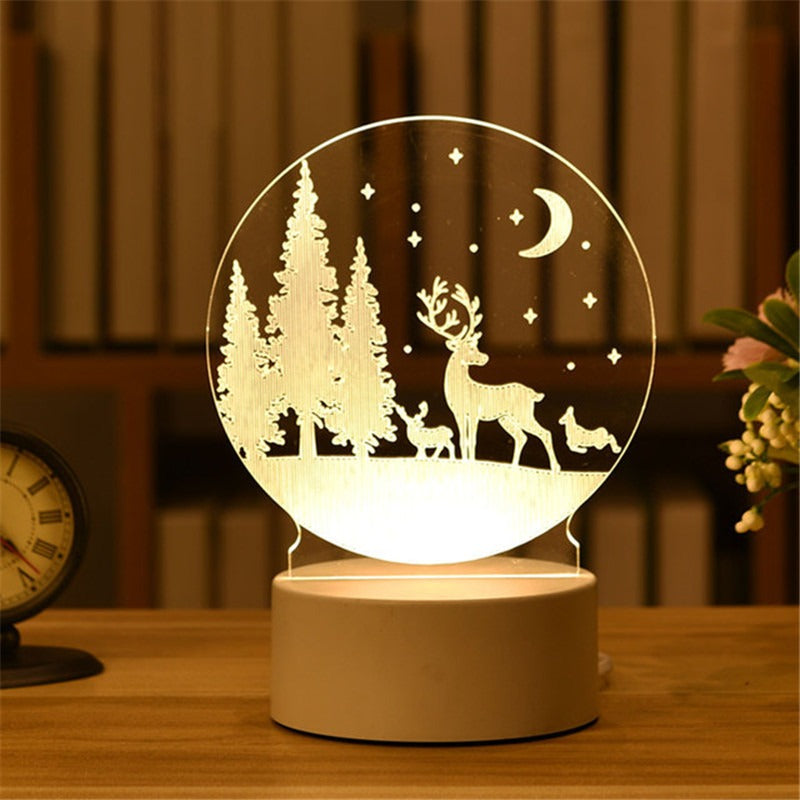 3D Illusion LED Night Light