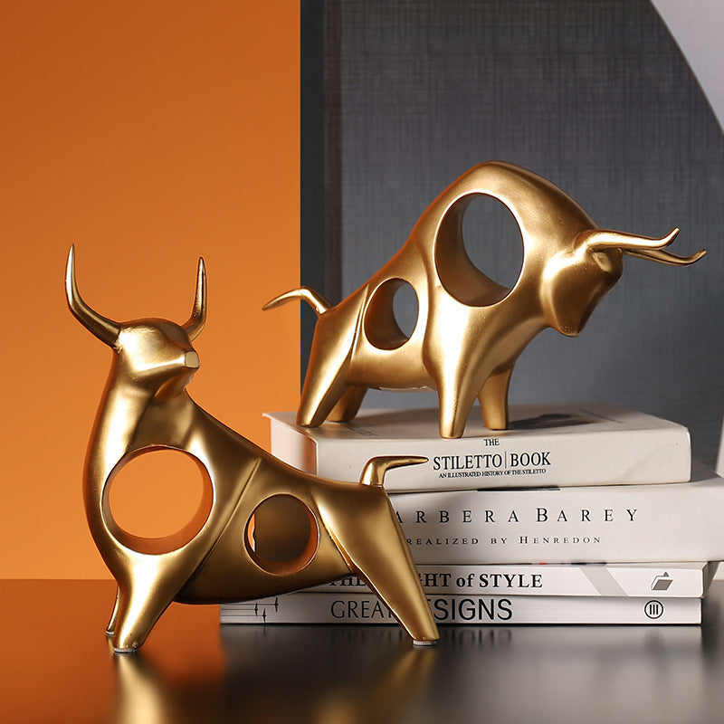 Skyward Abstract Bull Sculpture