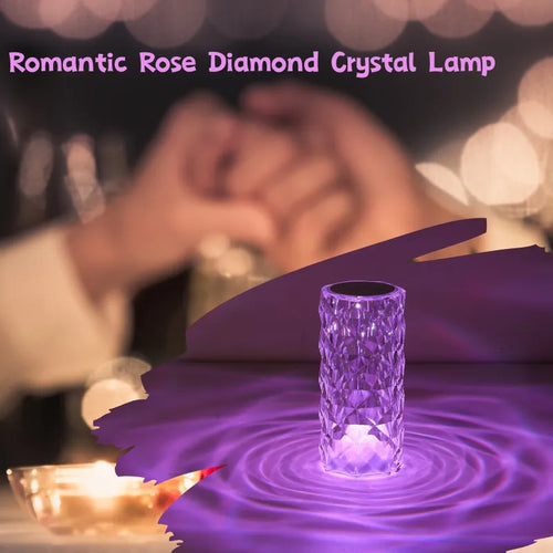 Crystal Rose Touch Lamp