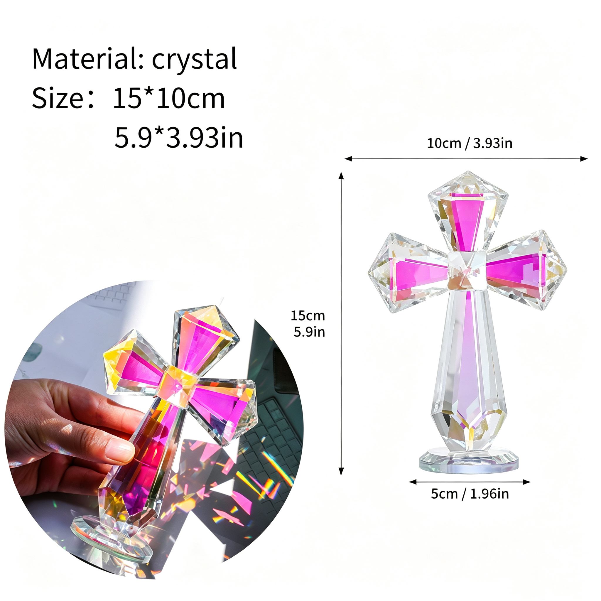 Prisma Crystal Light Cross