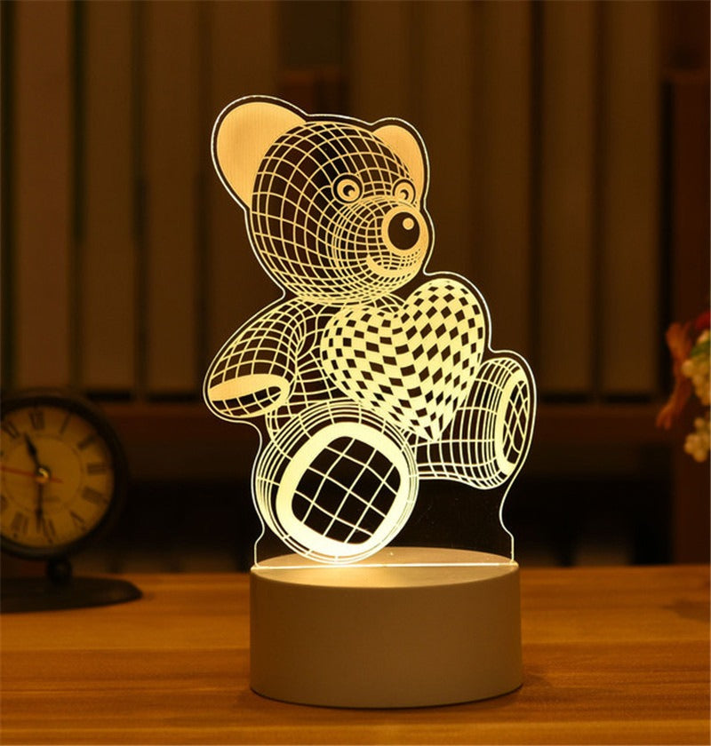 3D Illusion LED Night Light