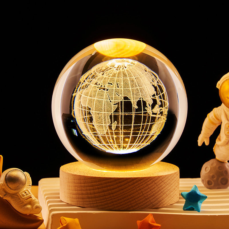 3D Engraved Sports Ball Lamp