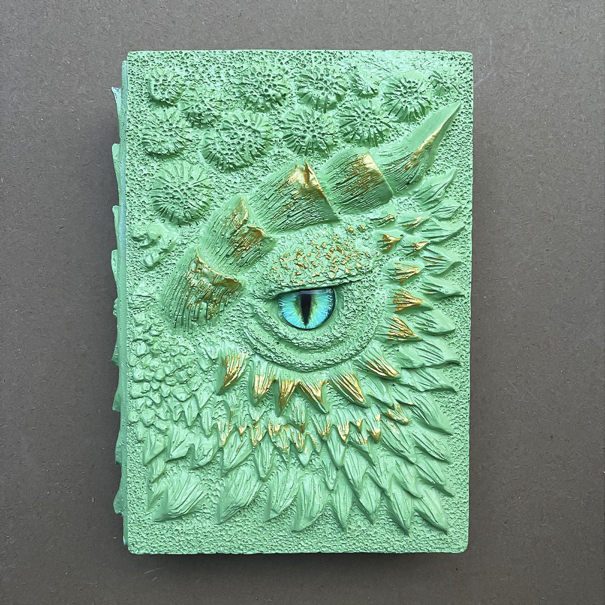 Resin DragonEye Book Sculpture