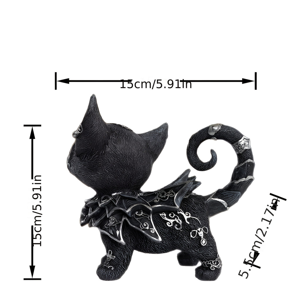 Minimalist Black Cat Figurine