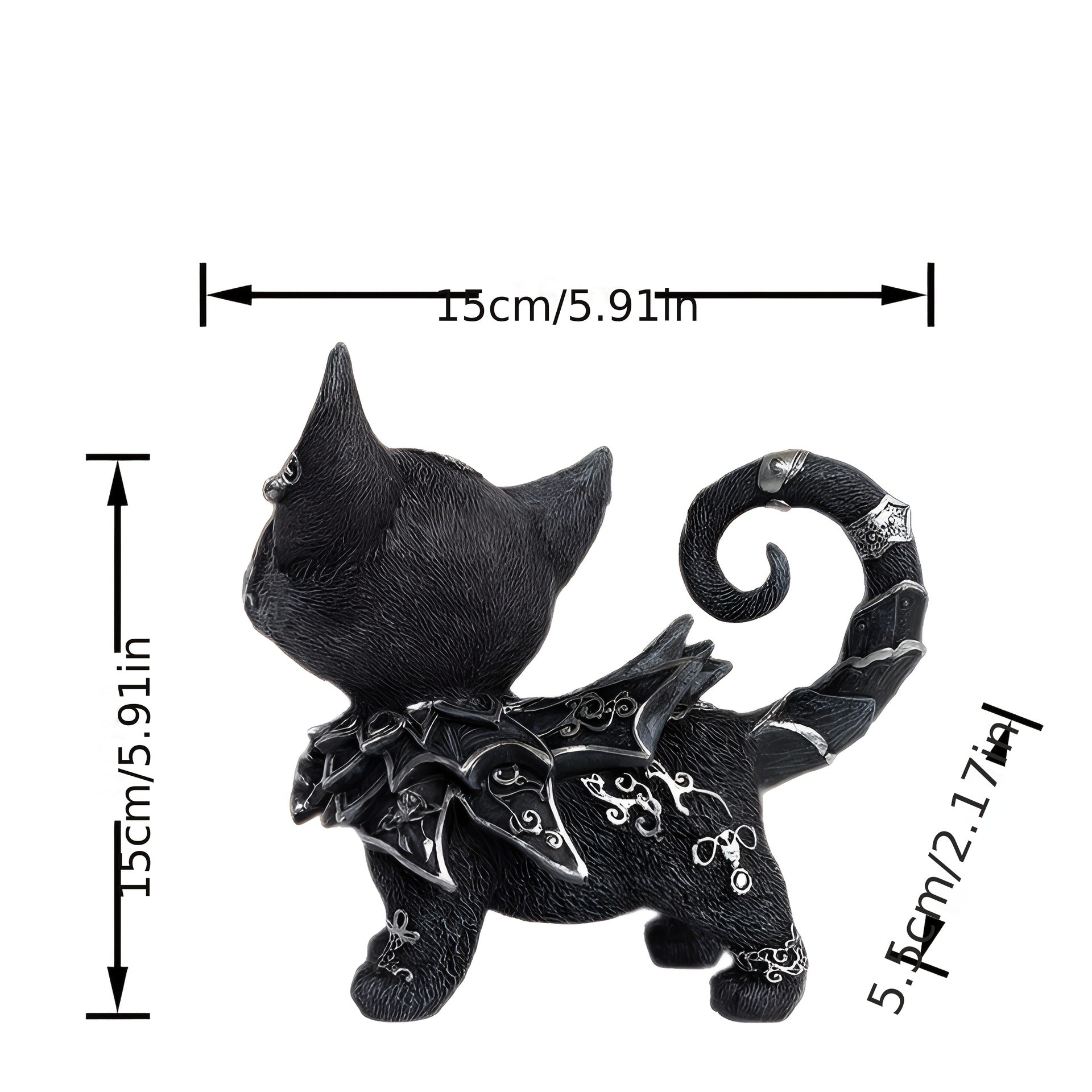Minimalist Black Cat Figurine