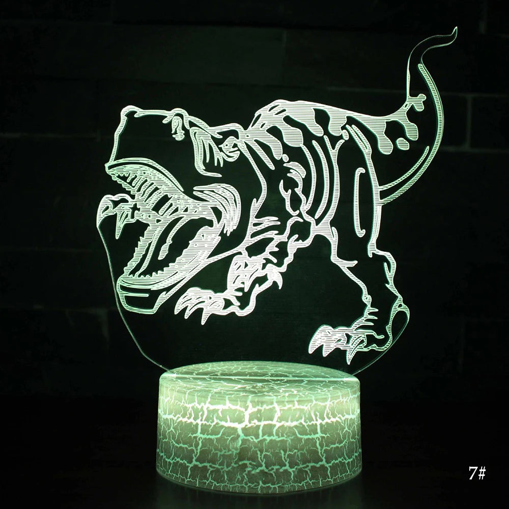 3D Dinosaur LED Night Light