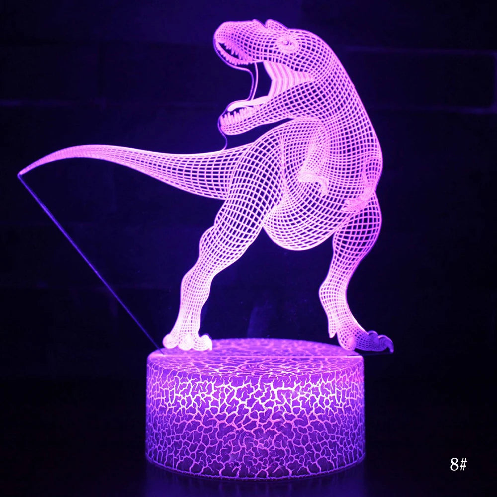 3D Dinosaur LED Night Light