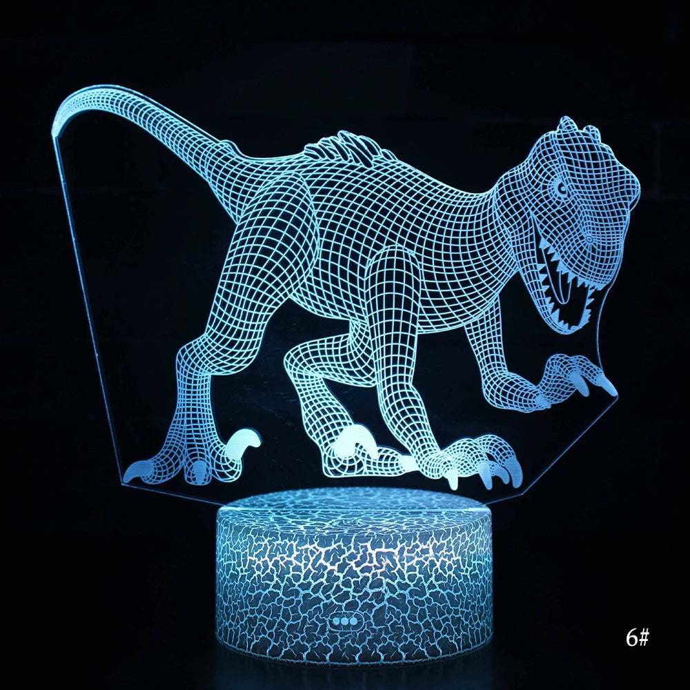 3D Dinosaur LED Night Light