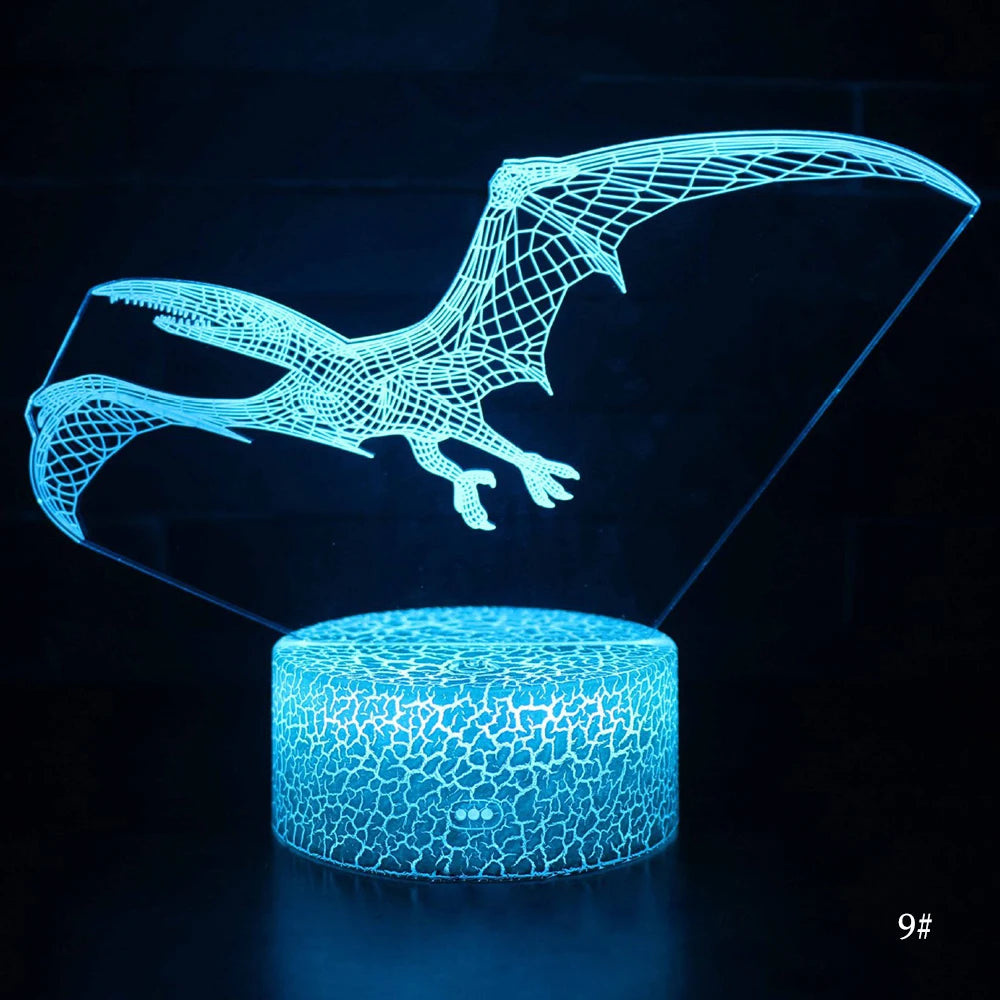3D Dinosaur LED Night Light