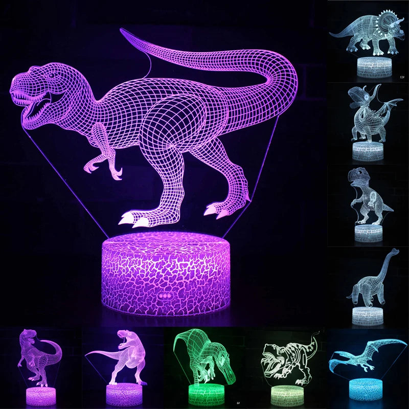 3D Dinosaur LED Night Light