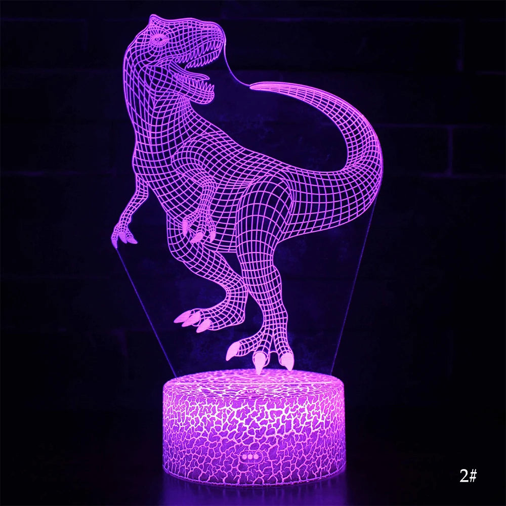 3D Dinosaur LED Night Light